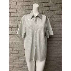 Orange Clothing Company Short Sleeve Striped Shirt Size M